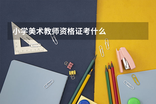 小学美术教师资格证考什么