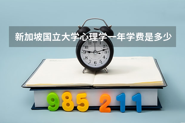 新加坡国立大学心理学一年学费是多少？