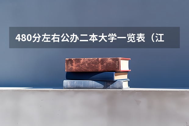 480分左右公办二本大学一览表（江苏二本公办大学排名及分数线）