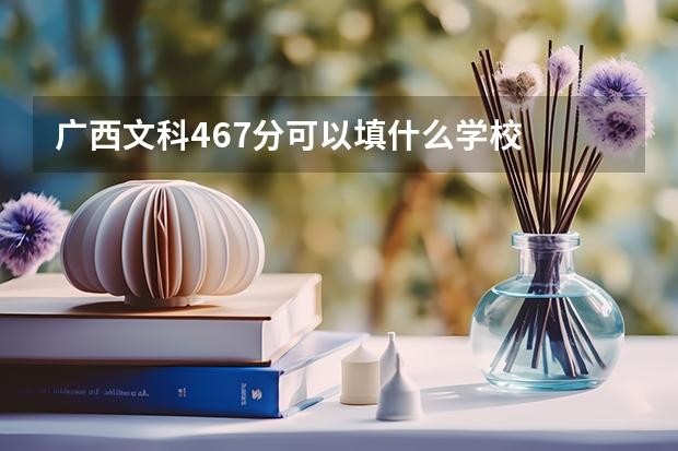 广西文科467分可以填什么学校