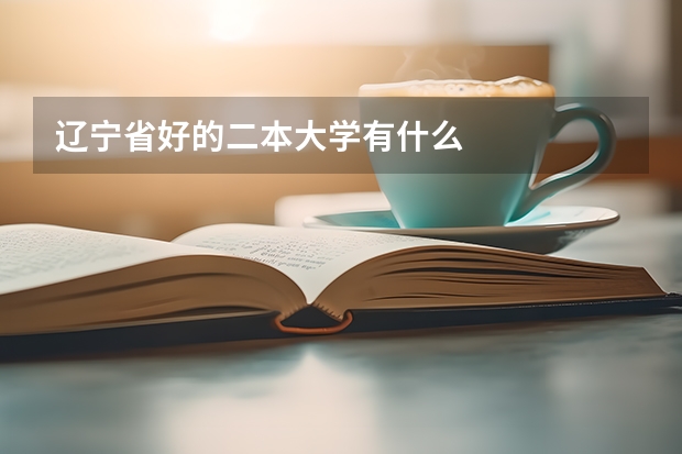 辽宁省好的二本大学有什么