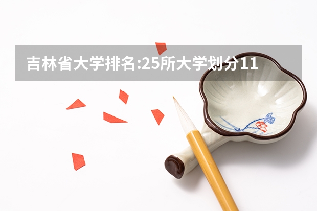 吉林省大学排名:25所大学划分11档,东北师范大学居第2档（吉林省师范类大学排名及录取分数线）