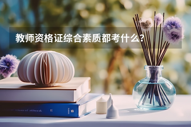 教师资格证综合素质都考什么？