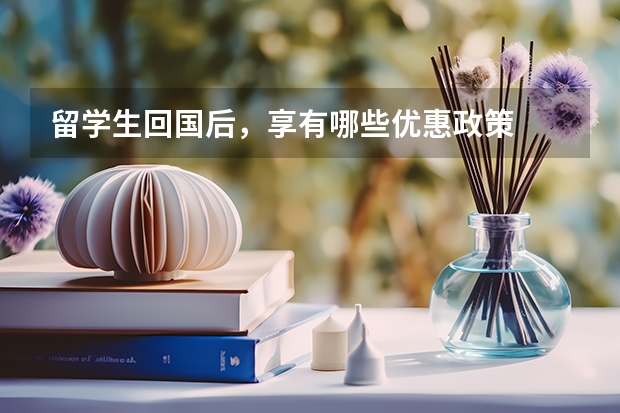 留学生回国后，享有哪些优惠政策