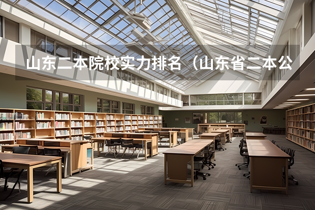 山东二本院校实力排名（山东省二本公办大学排名）