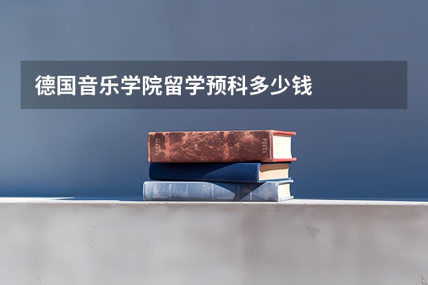 德国音乐学院留学预科多少钱