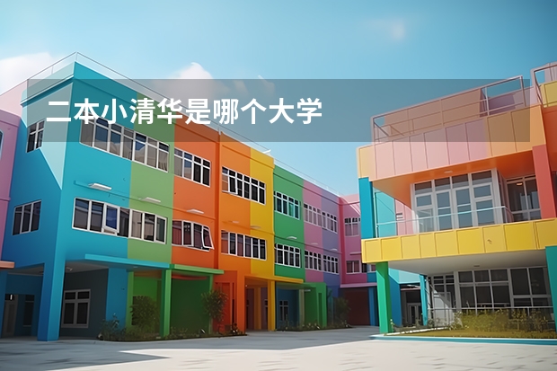 二本小清华是哪个大学