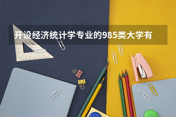 开设经济统计学专业的985类大学有哪些