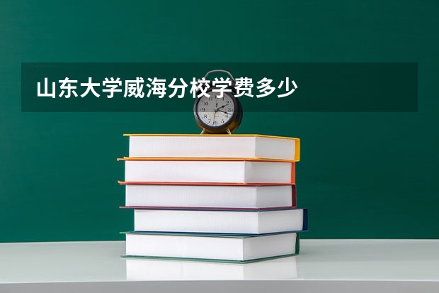 山东大学威海分校学费多少