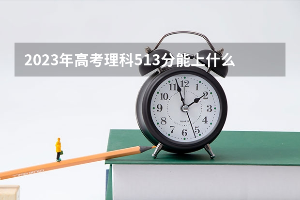 2023年高考理科513分能上什么大学