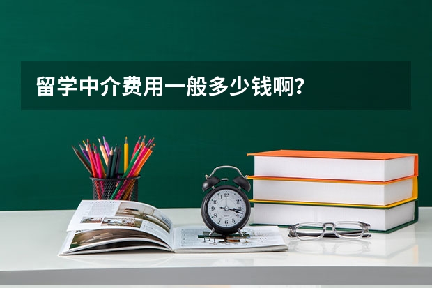 留学中介费用一般多少钱啊？