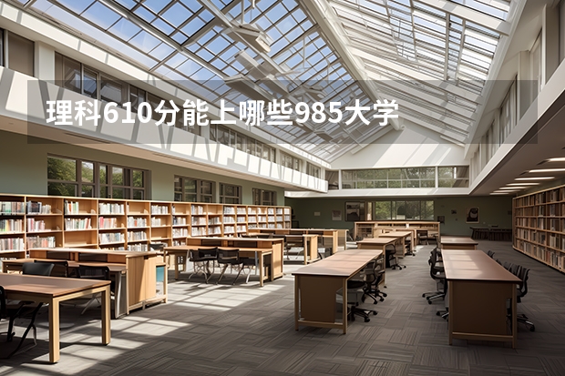 理科610分能上哪些985大学