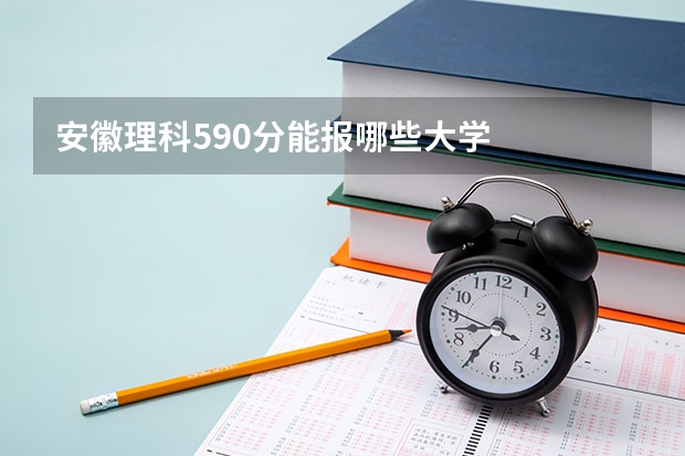 安徽理科590分能报哪些大学