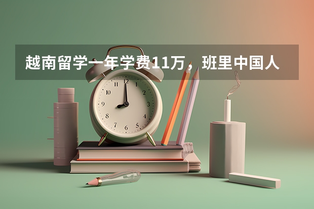 越南留学一年学费1.1万，班里中国人占一半，这里是否适合大多数人留学？（越南留学学费一览表）