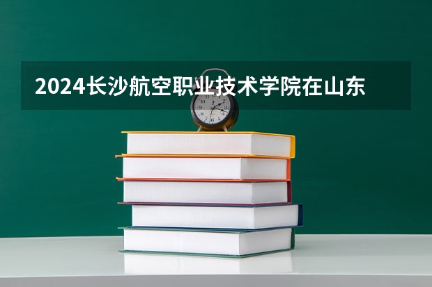 2024长沙航空职业技术学院在山东招生计划一览表