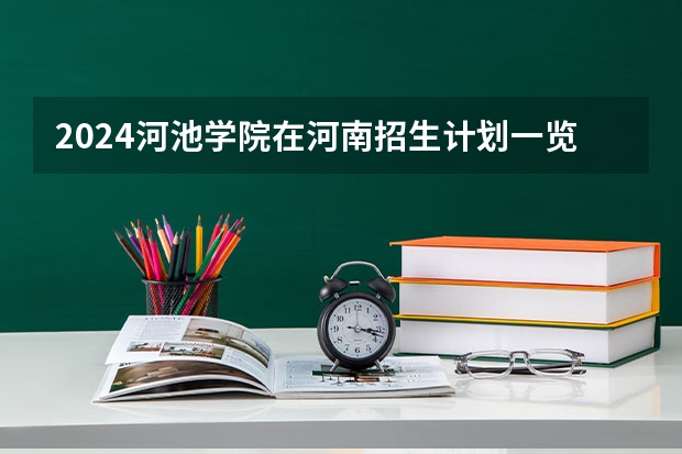 2024河池学院在河南招生计划一览表