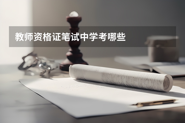 教师资格证笔试中学考哪些