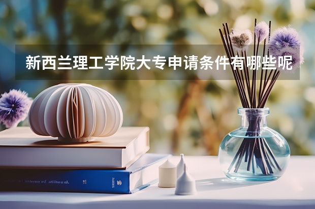 新西兰理工学院大专申请条件有哪些呢？你有什么具体了解吗？