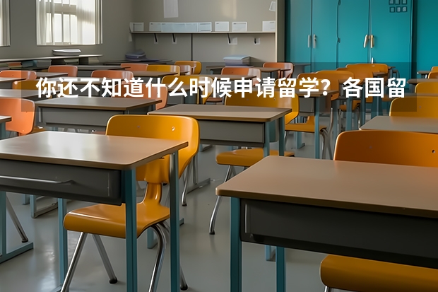 你还不知道什么时候申请留学？各国留学申请时间大汇总，附出国留学申请步骤