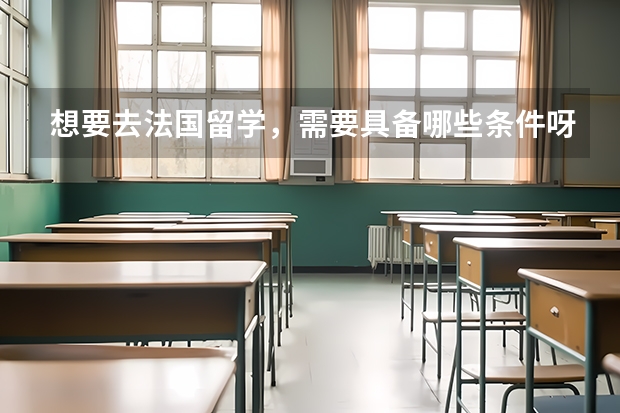 想要去法国留学，需要具备哪些条件呀？