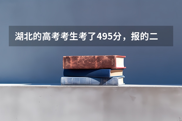 湖北的高考考生考了495分，报的二本二被退档了，现在填报征集志愿，该怎么填最保险？？？急！！！