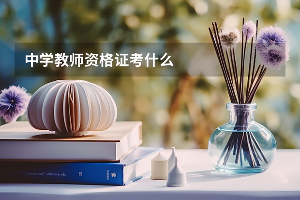 中学教师资格证考什么