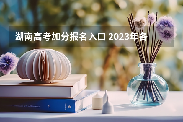 湖南高考加分报名入口 2023年各省成考网上报名入口及网址？