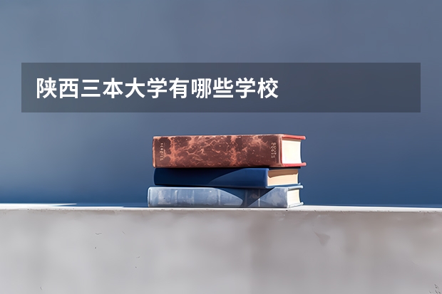 陕西三本大学有哪些学校