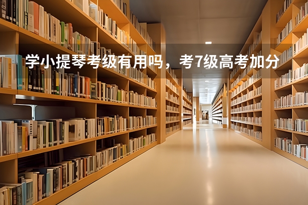 学小提琴考级有用吗，考7级高考加分吗？