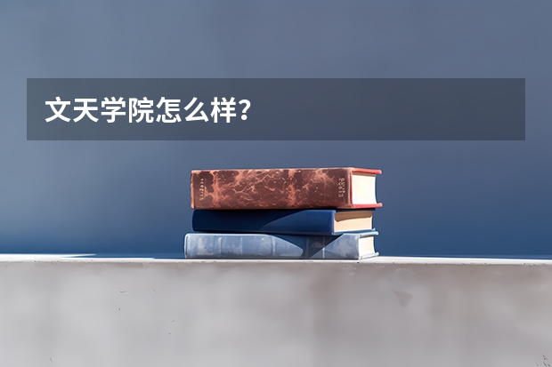 文天学院怎么样？