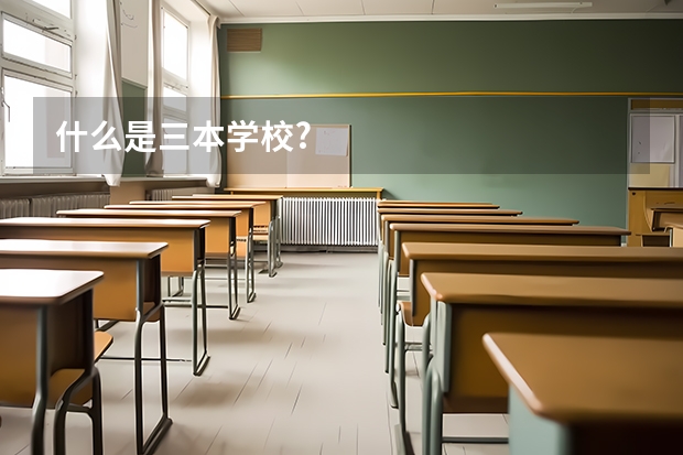 什么是三本学校?