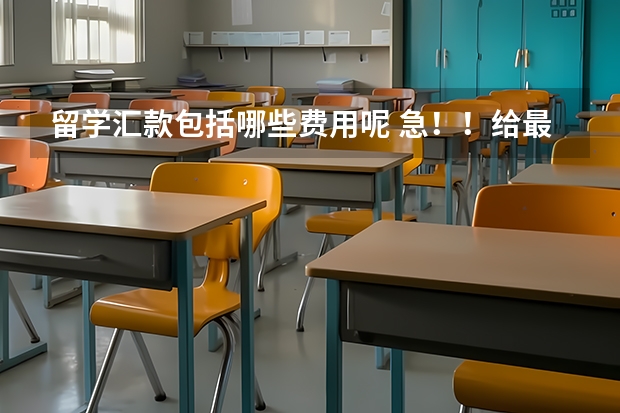 留学汇款包括哪些费用呢 急！！给最多分！！！！留学汇款问题